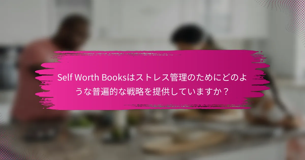 Self Worth Booksはストレス管理のためにどのような普遍的な戦略を提供していますか？