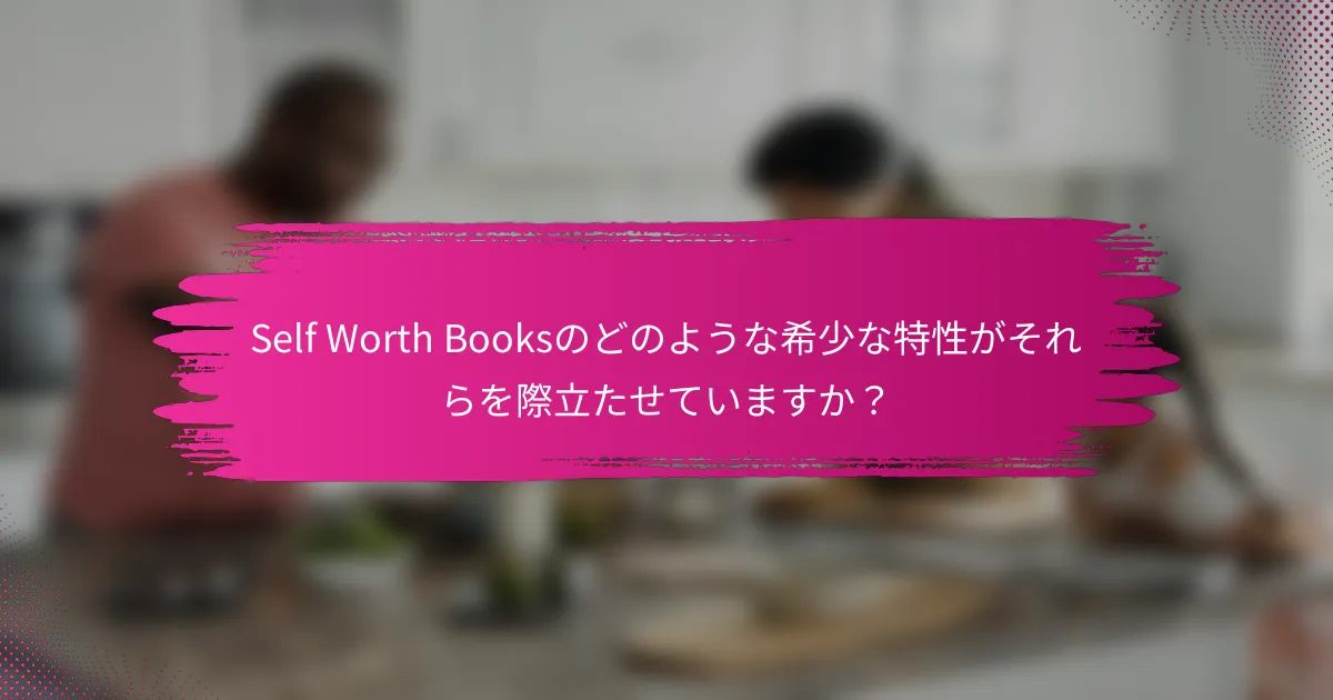 Self Worth Booksのどのような希少な特性がそれらを際立たせていますか？